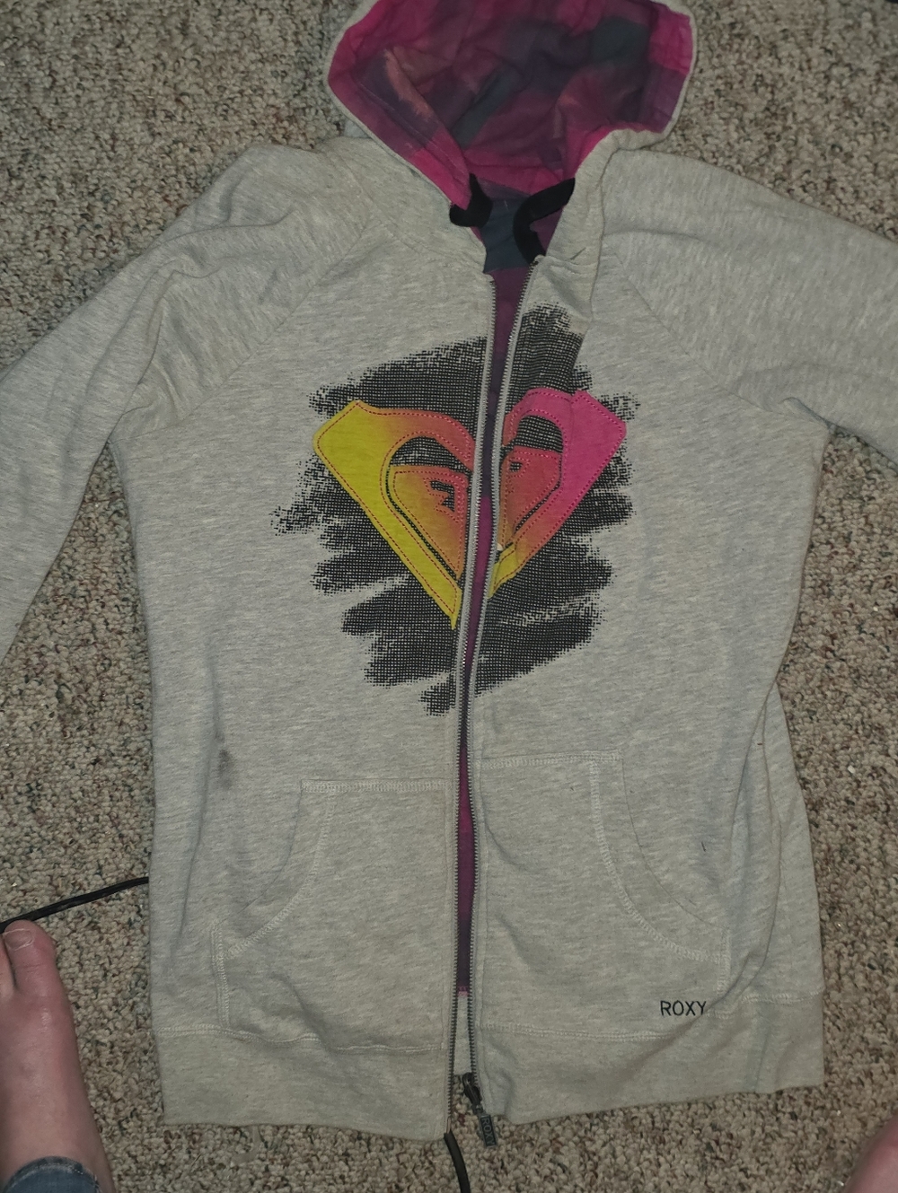 Vintage Roxy Reversible Zip Up Jacket - Picture 3 of 8